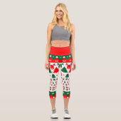 Leggings Capri Merry Deer (Recto)