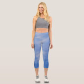 Leggings Capri Mesdames Sporty Chic Activewear Blue Sky (Recto)