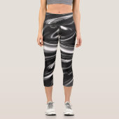 Leggings Capri Métal argenté (Recto)