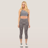 Leggings Capri Métal Maillé Argent (Recto)