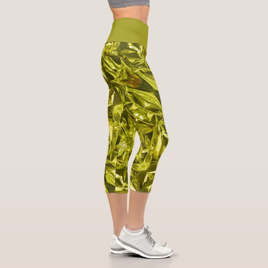 Leggings Capri Metallic Abstract 101 Sarcelle Prof (Droite)