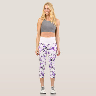 Leggings Capri Midnight Warrior : Capri de yoga camouflage noir e