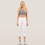 Leggings Capri MIEUX ! Capris haut taille - Blanc<br><div class="desc">MIEUX ! Capris haut taille - Blanc Plus comme ceci et produits personnalisés : zazzle.com/store/evreething</div>