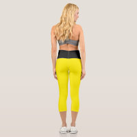 MIEUX ! Capris haut taille - Jaune/Noir
