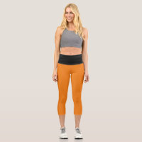 MIEUX ! Capris haut taille - Orange & Noir