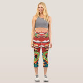 Leggings Capri Mignonne chinois Nouvel An Dragon Origami HWCL (Recto)