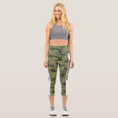 Leggings Capri Mint Green Camouflage PERSONNALISER (Recto)