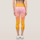 Leggings Capri Mirage de Pétales Dorées (Verso)