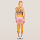 Leggings Capri Mirage de Pétales Dorées (Verso)