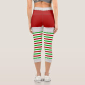 Leggings Capri Mistletoe de Noël (Verso)