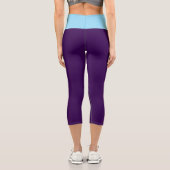 Leggings Capri Mme Fashion PeriWinkle Putm haute taille (Verso)