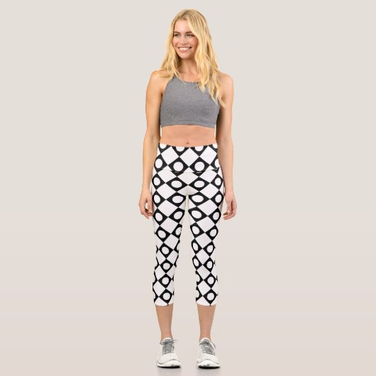 Leggings Capri Mod Retro 60's White (Recto)