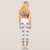 LEGGINGS CAPRI MODÈLE DE TEXTE D'IMAGE BLANCHE SIMPLE MODERNE (Verso)