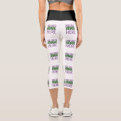 LEGGINGS CAPRI MODÈLE DE TEXTE D'IMAGE BLANCHE SIMPLE MODERNE (Verso)