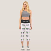 LEGGINGS CAPRI MODÈLE DE TEXTE D'IMAGE BLANCHE SIMPLE MODERNE (Recto)