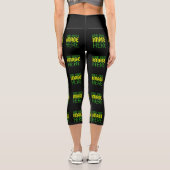 LEGGINGS CAPRI MODÈLE DE TEXTE D'IMAGE NOIRE SIMPLE ET MODERNE (Verso)