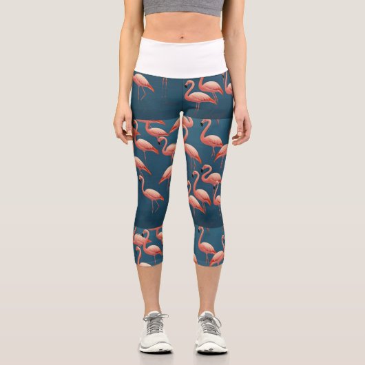 Leggings Capri Modèle flamant (Recto)