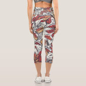 Leggings Capri Modèle floral (Verso)