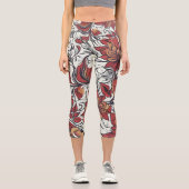 Leggings Capri Modèle floral (Recto)