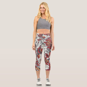 Leggings Capri Modèle floral