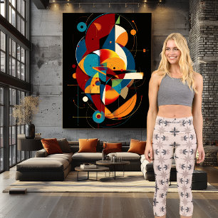 Leggings Capri Modèle floral beige avec texte et logo personnalis