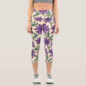Leggings Capri Modèle floral I (Recto)