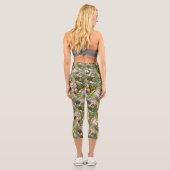 Leggings Capri Modèle floral tropical (Verso)