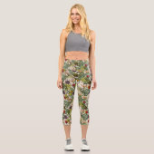 Leggings Capri Modèle floral tropical (Recto)