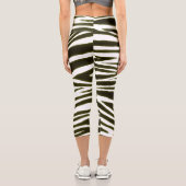LEGGINGS CAPRI MODÈLE NOIR ZEBRA (Verso)