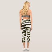 LEGGINGS CAPRI MODÈLE NOIR ZEBRA (Verso)