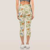 Leggings Capri Modèle sans couture de treillis de William Morris (Verso)