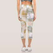 Leggings Capri Modern Abstract Pattern (Verso)