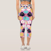 Leggings Capri Moderne Chic Rose floral (Verso)