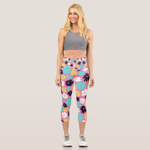 Leggings Capri Moderne Chic Rose floral