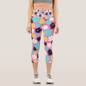 Leggings Capri Moderne Chic Rose floral (Recto)