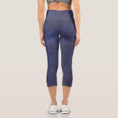 Leggings Capri Moderne Deep Blue Bokeh (Verso)