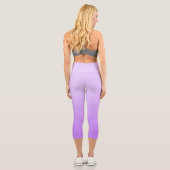 Leggings Capri Moderne Pastel Purple Lavender Ombre (Verso)