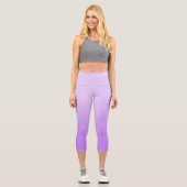 Leggings Capri Moderne Pastel Purple Lavender Ombre (Recto)