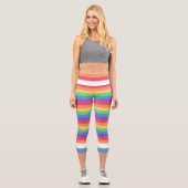Leggings Capri Mois de fierté sur toute l'impression (Recto)