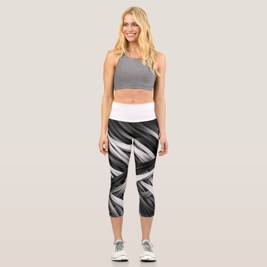 Leggings Capri Monochrome Motion – Capris Taille Haute (Recto)