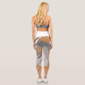 Leggings Capri Monogramme Boho Chic Botanique Floral (Verso)