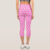 Leggings Capri Monogramme de point rose Polka (Verso)