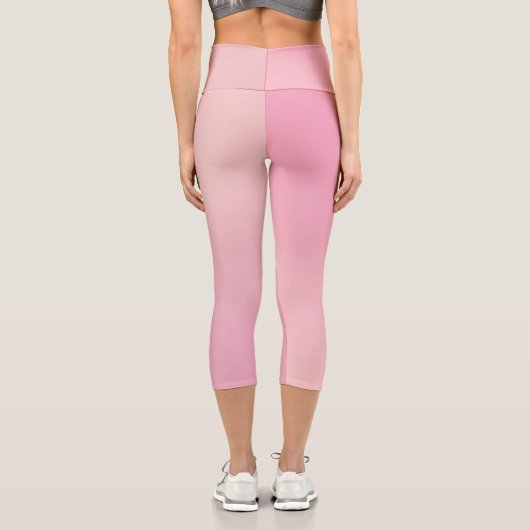 Leggings Capri Monogramme rose Turquoise (Verso)