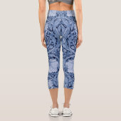 Leggings Capri Monotone bleu Pimpernel, William Morris (Verso)
