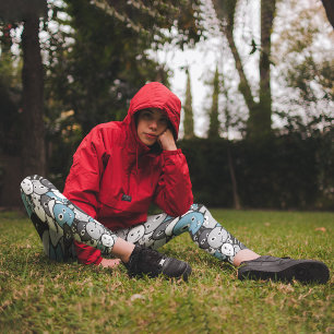 Leggings Capri Monstres caricaturaux amusants