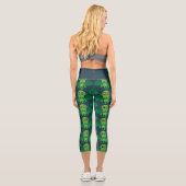 Leggings Capri Monstres de Cute Green (Verso)