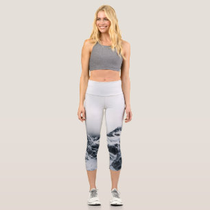 Leggings Capri Montagnes majestueuses sous les nuages