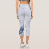 Leggings Capri Montagnes nuageuses (Verso)