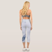Leggings Capri Montagnes nuageuses (Verso)