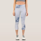 Leggings Capri Montagnes nuageuses (Recto)